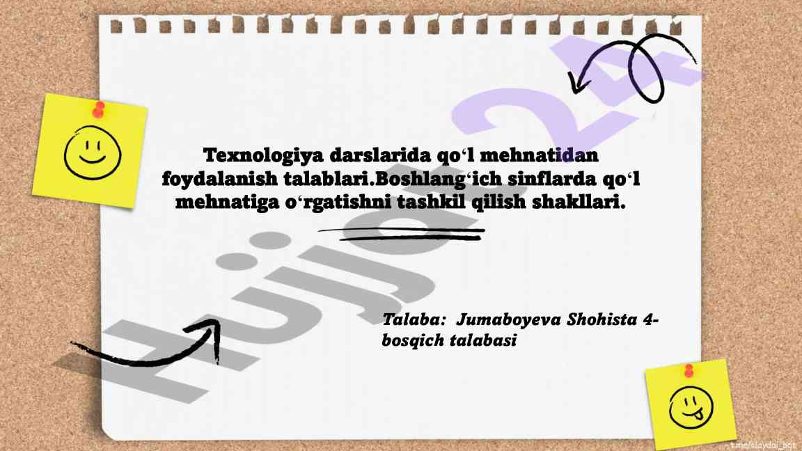 Texnologiya Darslarida Qo'l Mehnatidai Muhim Ahamiyat