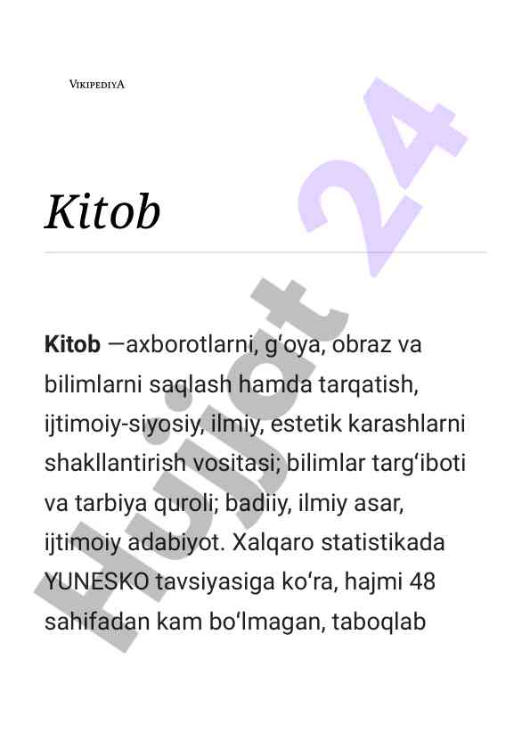 Kitoblar va ularning ta'siri haqida ilmiy maqola