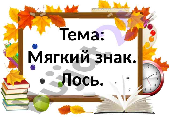 Мягкий знак в русском языке и его примеры