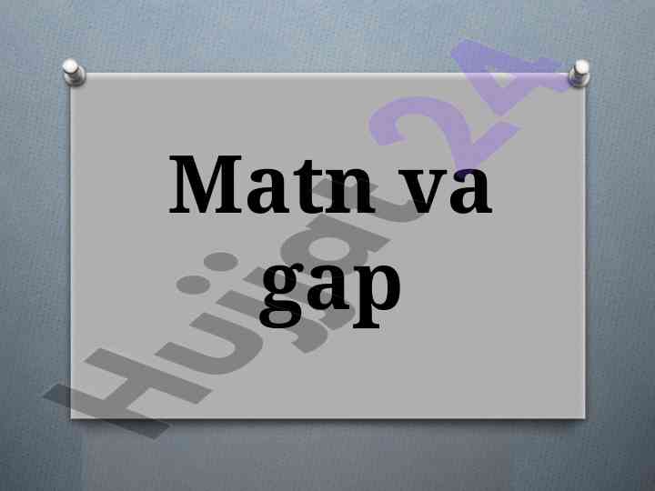 Matn va gap tahlili: qo‘shma va sodda gaplar