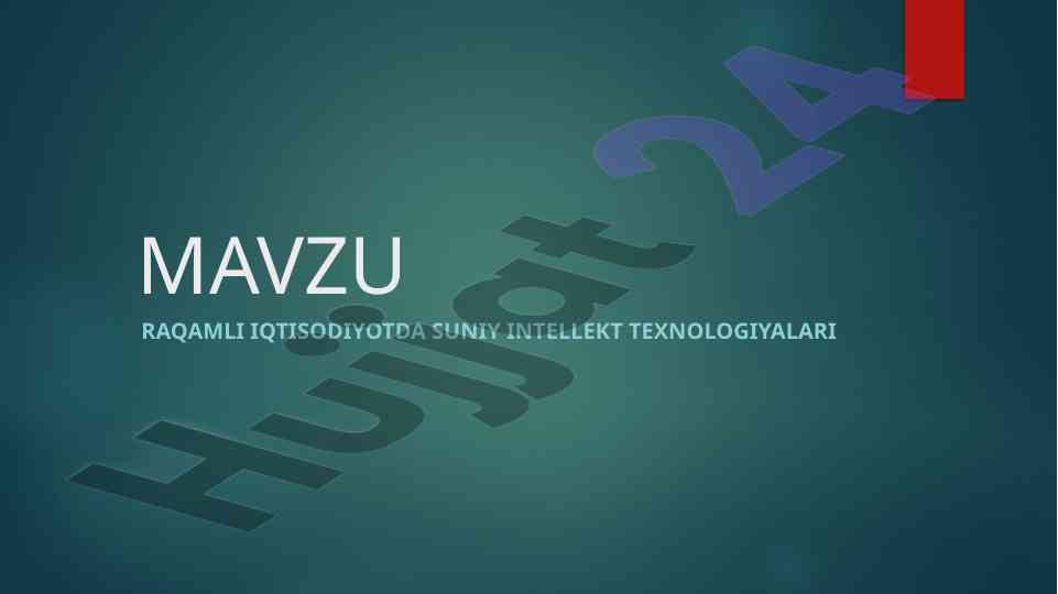 Suniy intellekt va blockchain texnologiyalari