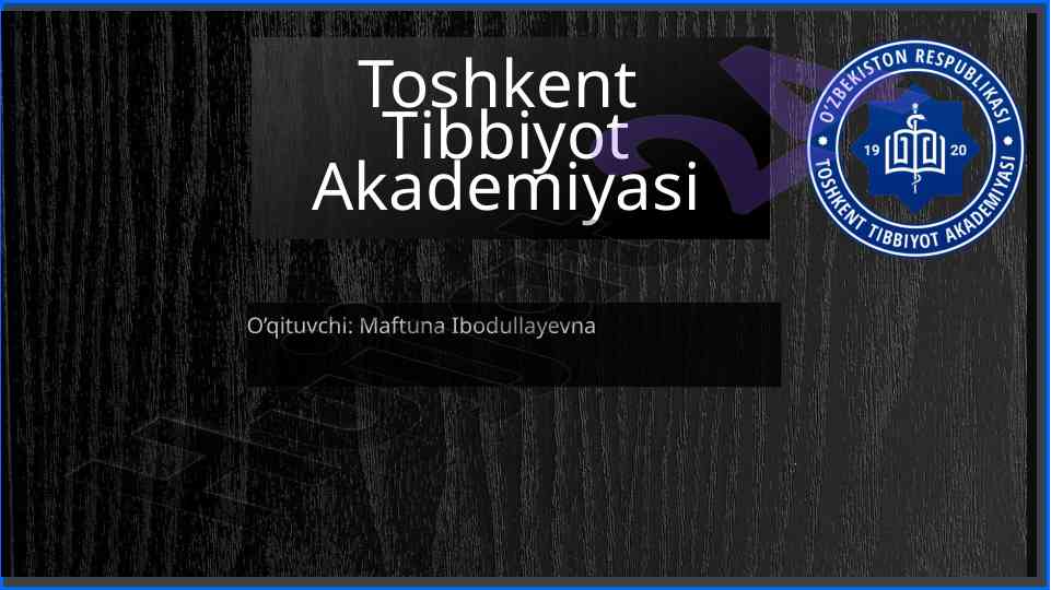 Asab markazlari xossalari tahlili