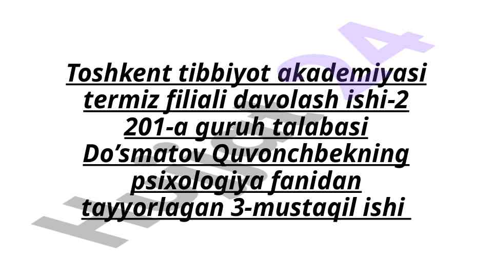 Sharq mutafakkirlarining psixologik qarashlari