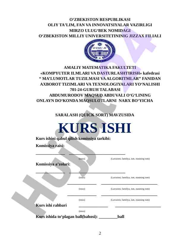 Onlayn do‘konda mahsulotlarni narx bo‘yicha saralash
