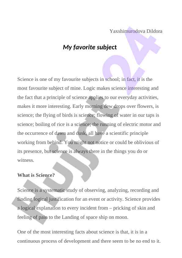 The importance of science in everyday life
