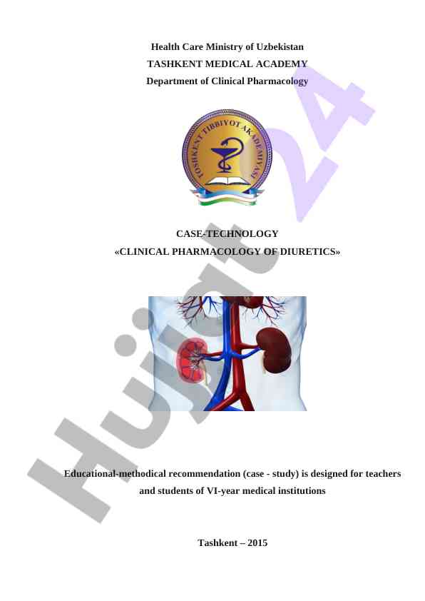 Clinical pharmacology of diuretics educational recommendations