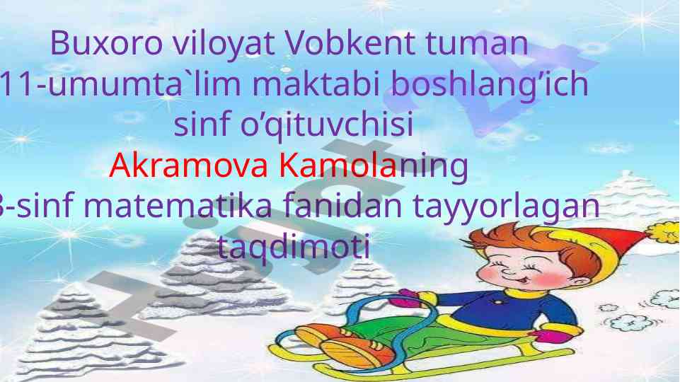 Matematika fanidan parallel to'g'ri chiziqlar taqdimoti