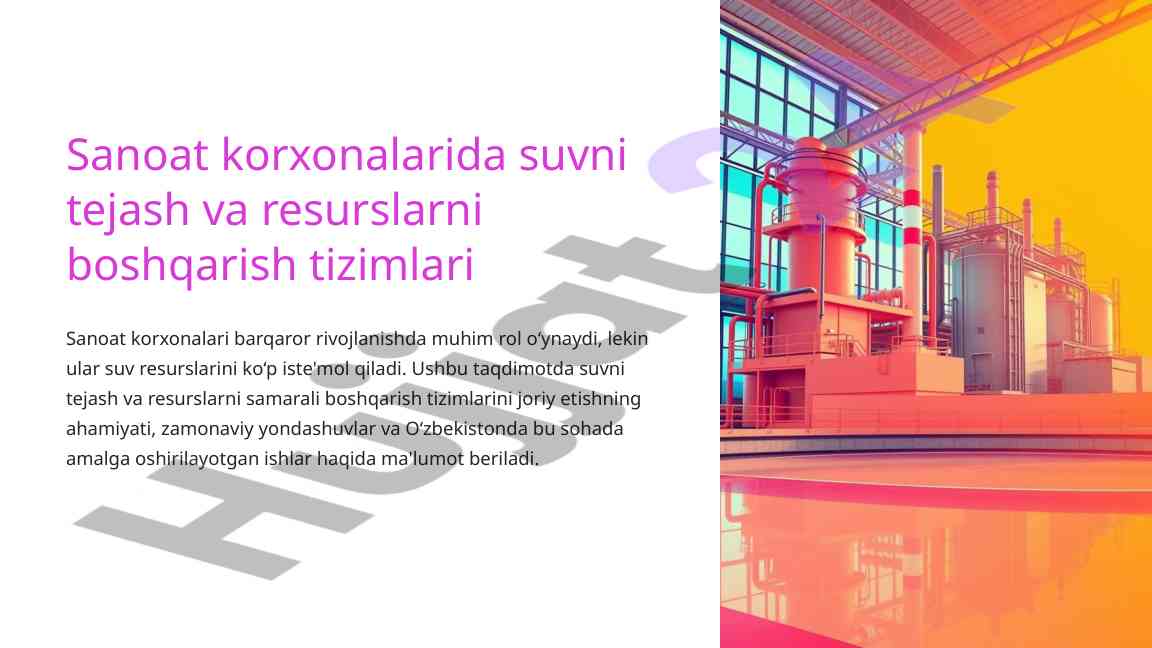 Suvni tejash va resurslarni boshqarish tizimlari