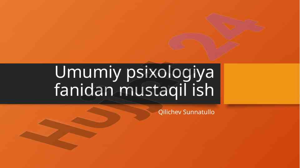 Motiv va motivatsiya psixologiyada tahlil