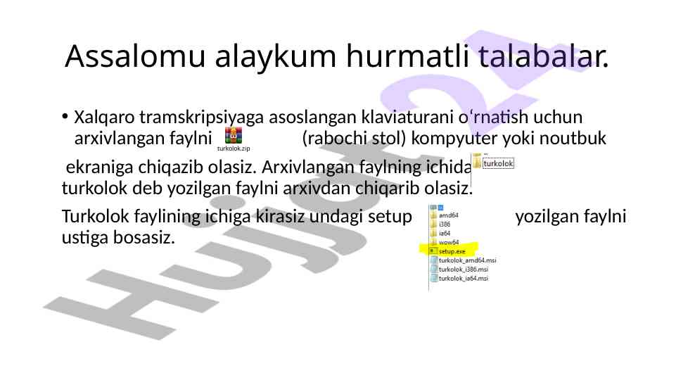 Xalqaro tramskripsiya klaviaturasini oʻrnatish