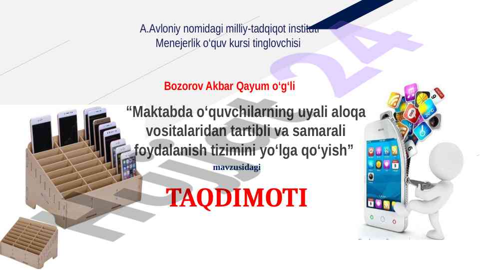 O‘quvchilarda mobil aloqa vositalaridan foydalanish