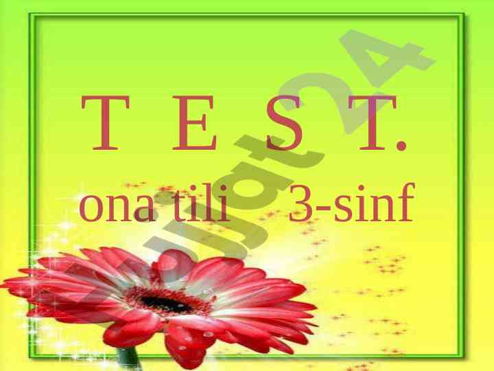 Ona tili 3-sinf test savollari