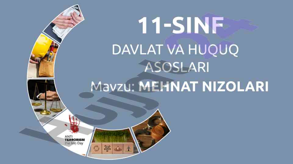 Mehnat nizolarining qonuniy tushunchalari