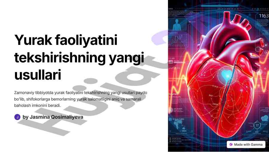 Yurak faoliyatini tekshirishning yangi usullari