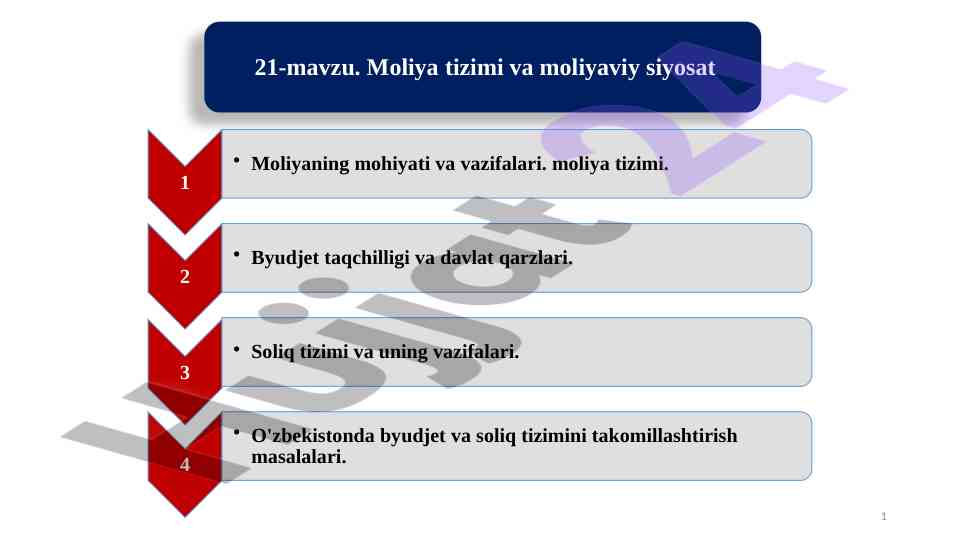 Moliyaning mohiyati va vazifalari tizimi haqida