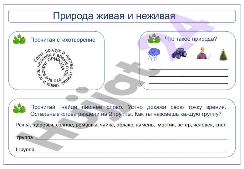 Что такое природа живая и неживая