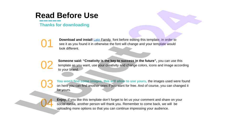 Powerpoint template corporate for creative projects
