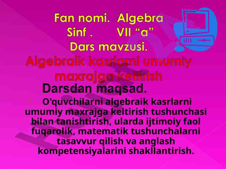Yorqin Texnik Mavzular