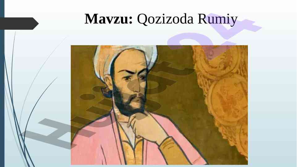 Qozizoda rumiy: xv asr matematikasi va astronomiyasi