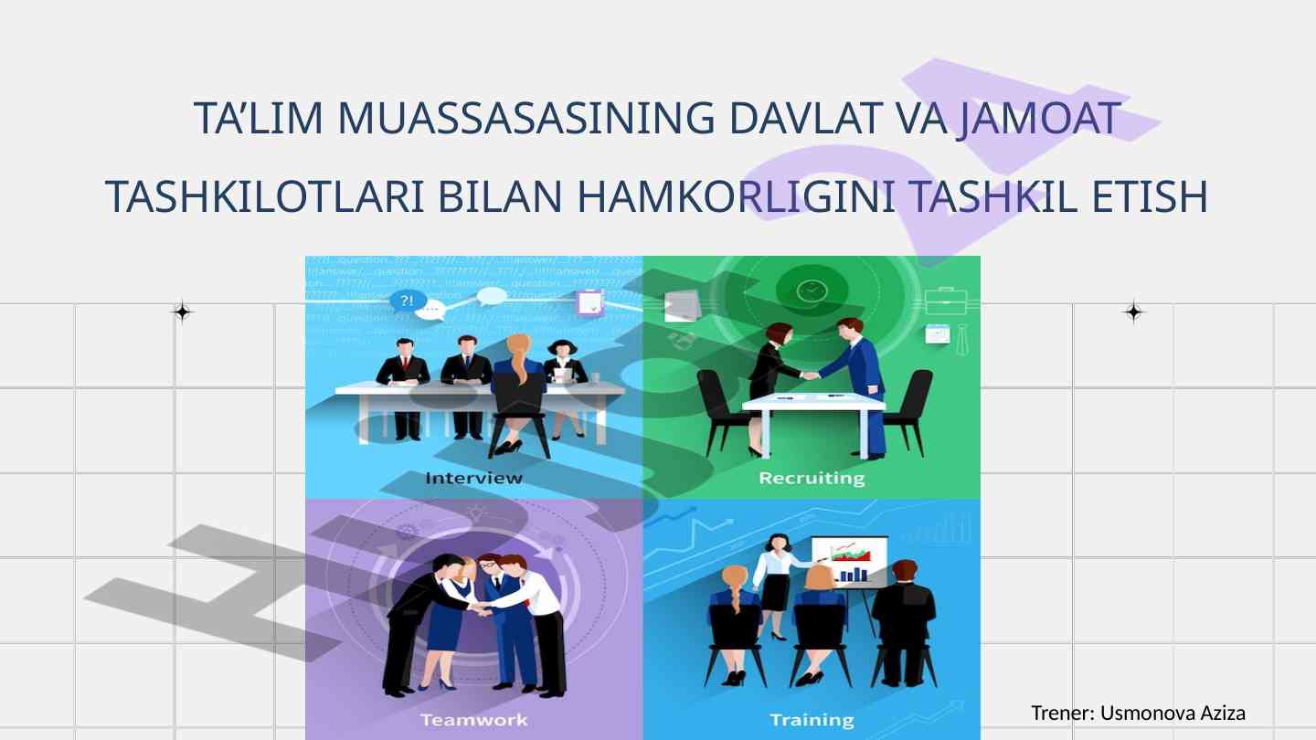 Hamkorlikni rivojlantirish uchun ta’lim strategiyalari
