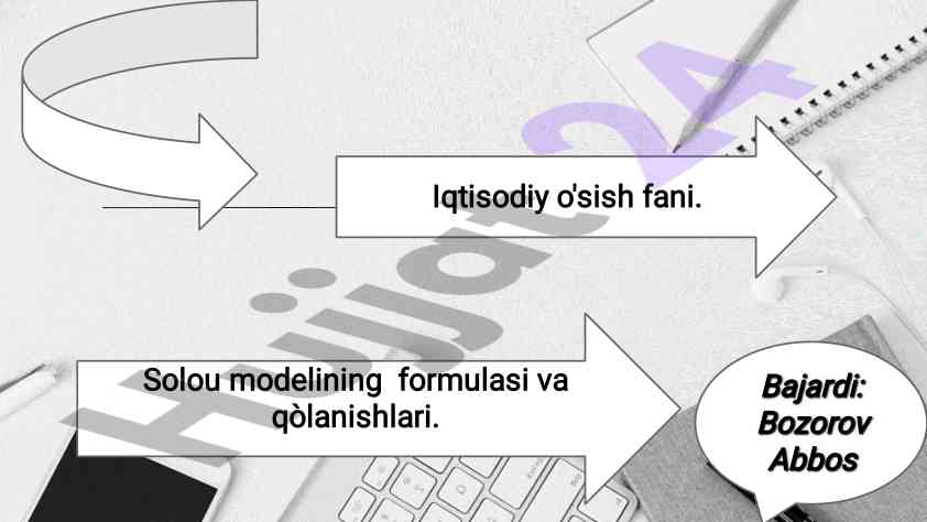 Solou modelining formulasi va qòlanishlari