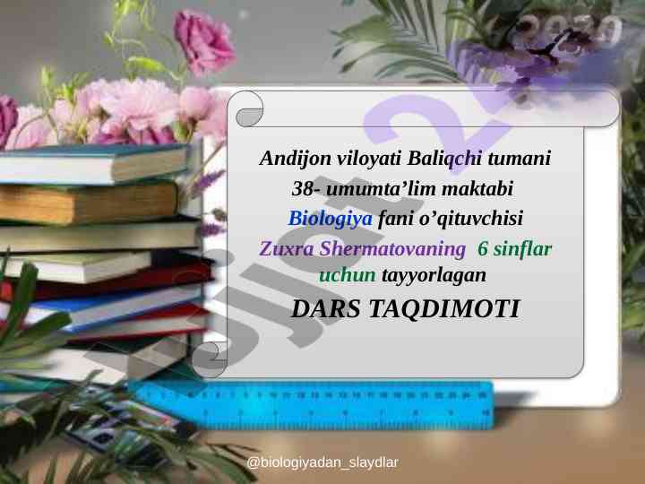 Ekosistemalardagi o'zaro munosabatlar dars taqdimoti