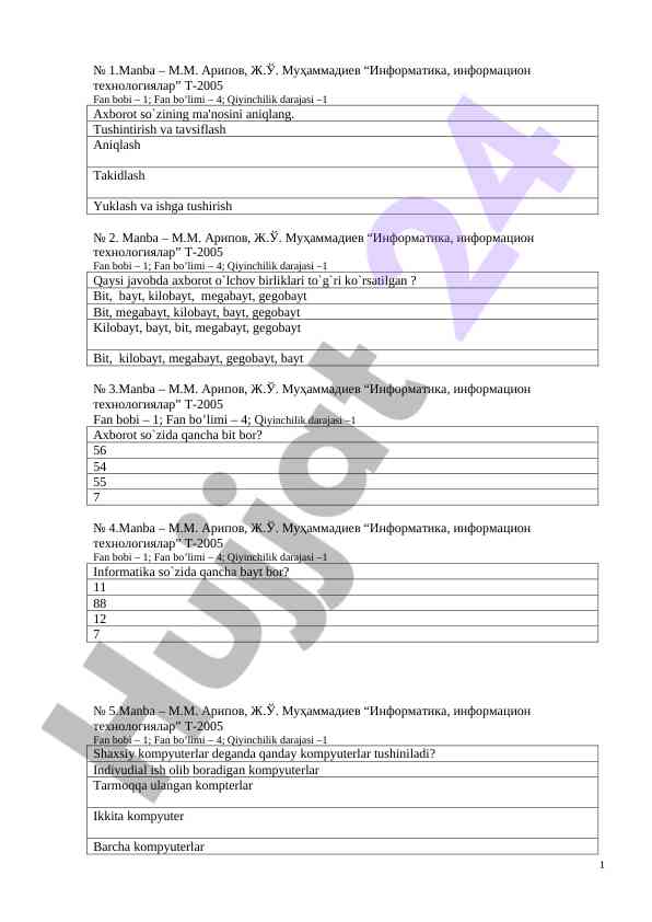 Axborot Texnologiyalari Bo'yicha Qiyinchiliklar