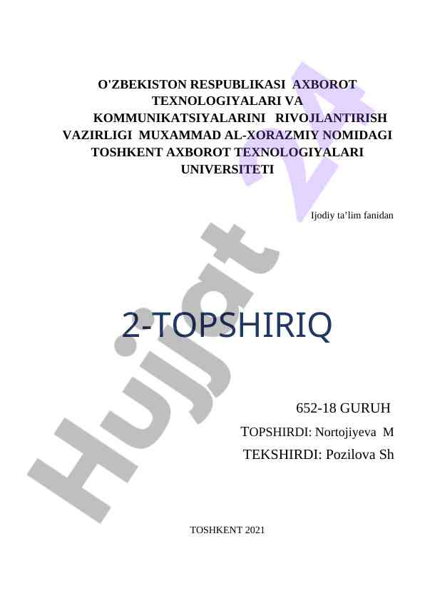 Ta’limda kreativlik o’qituvchining roli va o’rni