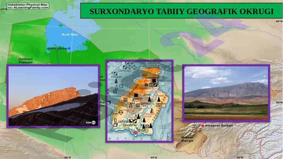 Surxondaryo okrugi geografik tavsifi