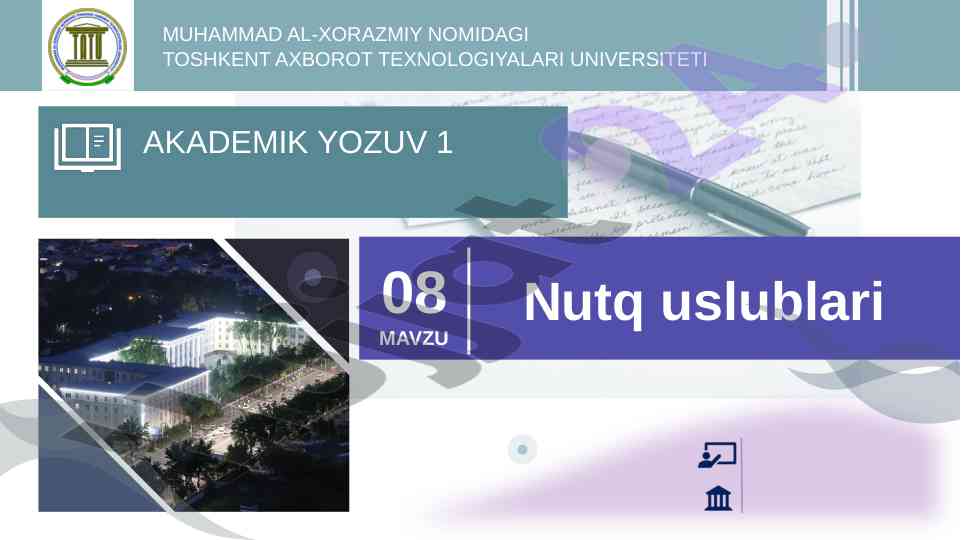 Nutq uslublari va ularning o‘rganilishi