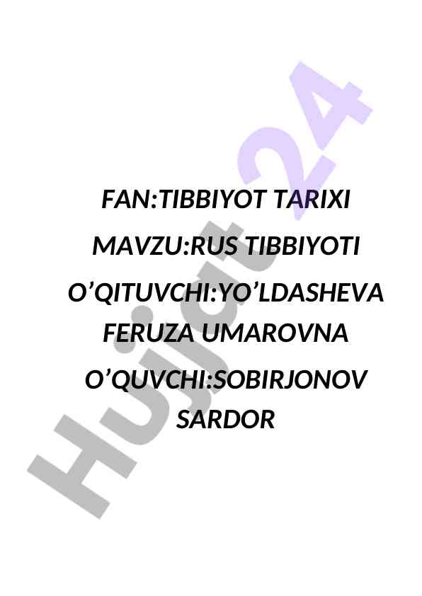 Rus tibbiyoti tarixi ilya ilich mechnikov