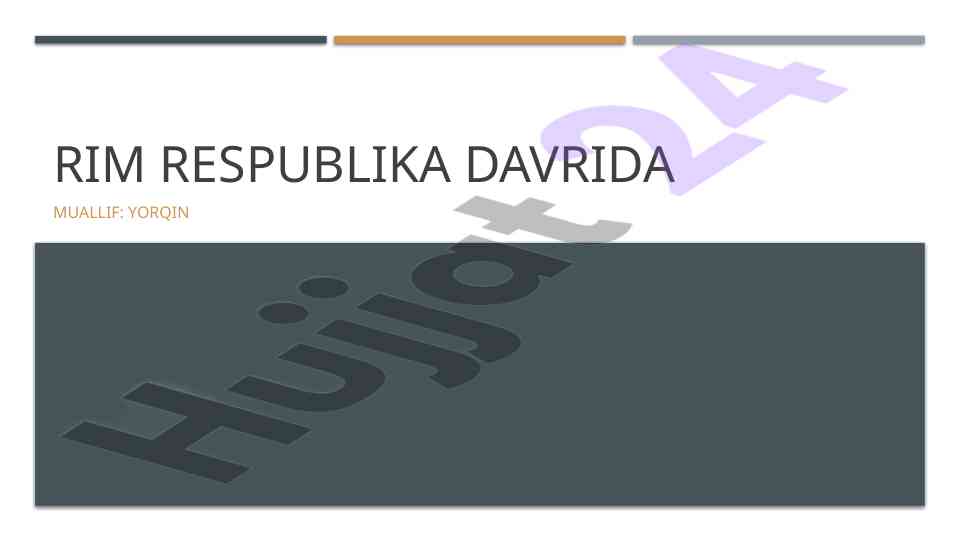 Rim respublikasi davrida siyosiy tizim o'zgarishlari