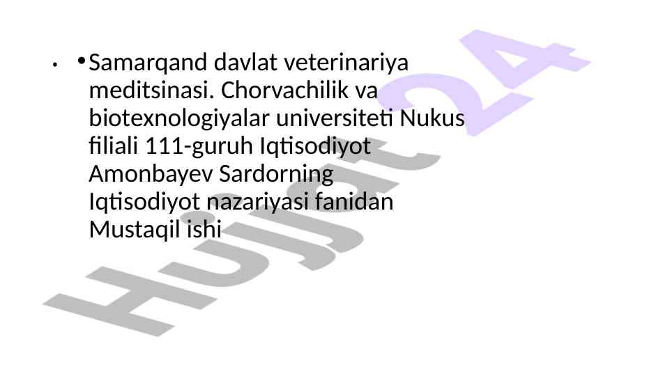 Iqtisodiyot taraqqiyoti: o'zbekiston misolida taqdimot