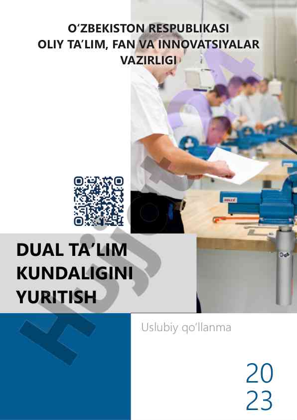 Dual ta’lim kundaligi uslubiy qo‘llanma 2023