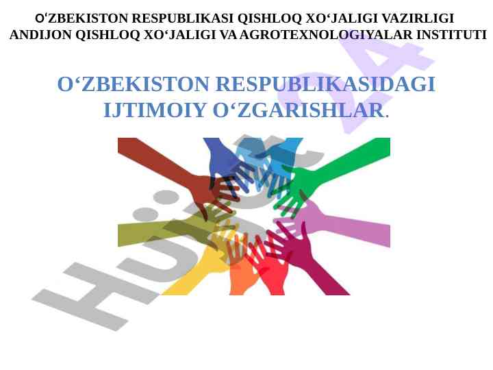 Ijtimoiy o‘zgarishlar va sog‘liqni saqlash tizimi