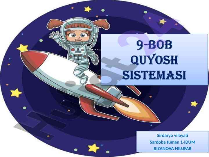 Olovli osmon jismlari va sayyoralar tahlili