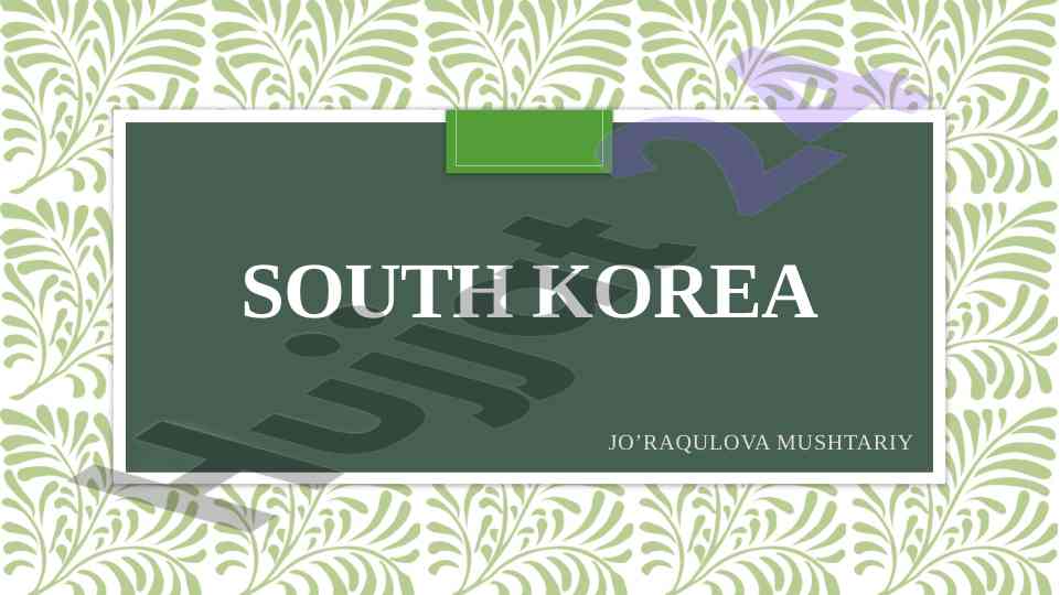 South korea's economic growth and agricultural importance