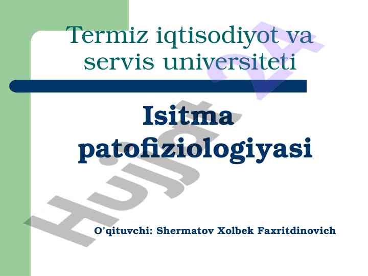 Issiqlik tana faoliyati tezligini belgilovchi mezoni