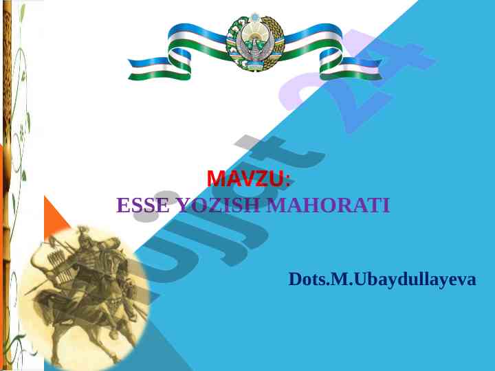 Esse yozish mahorati: tuzilishi va muhimligi