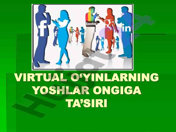 Virtual o'yinlarning yoshlarga ta'siri tahlili