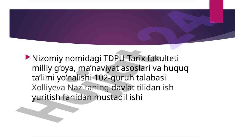 Nutqning to'g'riligi va ta'sirchanligi tahlili