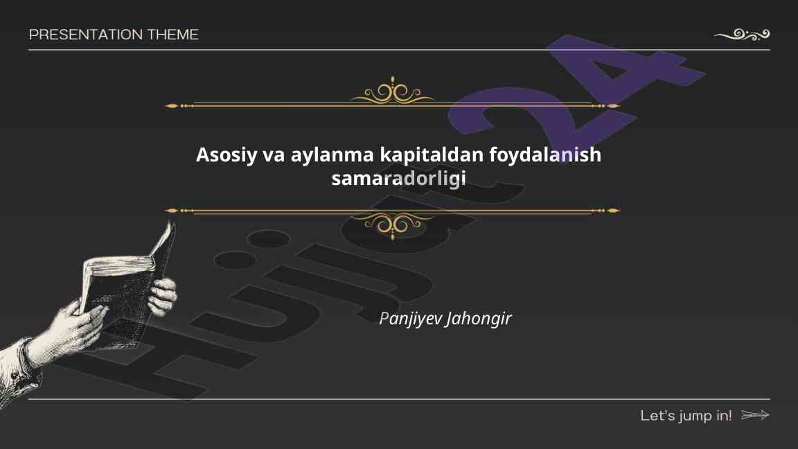 Kapitaldan foydalanish samaradorligini oshirish yo'llari