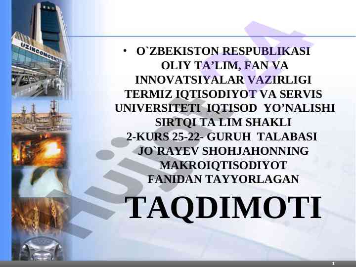Maġor facts about uzbekistan and tax policy improvements