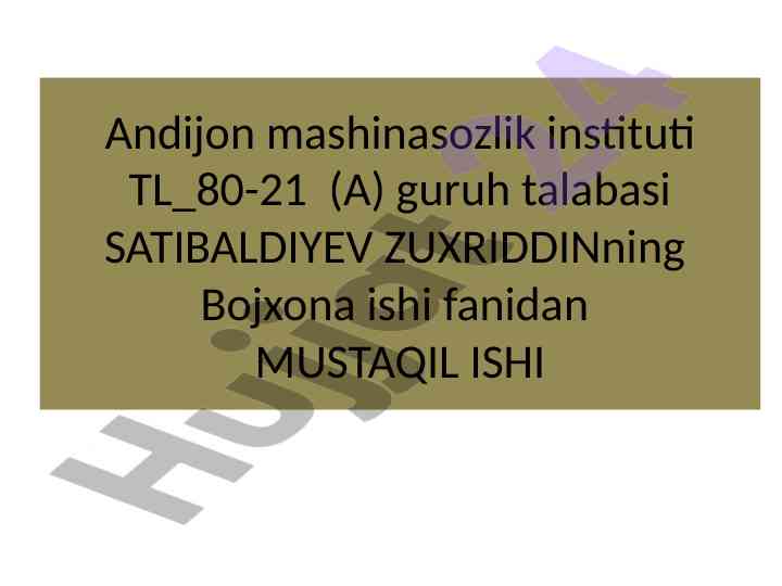 Bojxona qiymatini aniqlashda tovarlarni yetkazib berish
