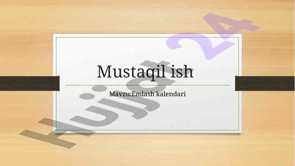 Emlash kalendari va profilaktik emlanish taqvimi