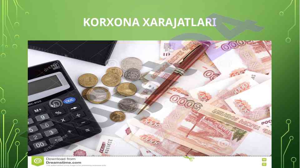 Korxona xarajatlari tahlili va turlari