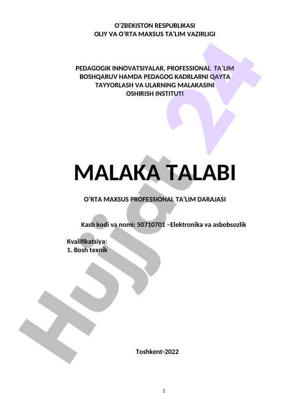 Pedagogik innovatsiyalar va professional ta’lim
