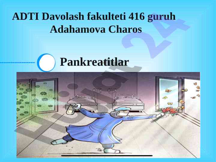 O'tkir pankreatitni davolash taktikasi evolyusiyasi