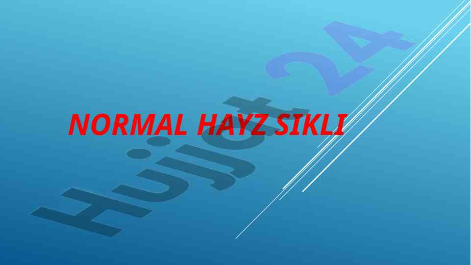 Hayz sikli va ayol organizmidagi o'zgarishlar