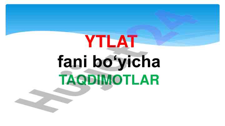 Yer tuzishni loyiha lashi avtomatlashtirilgan tizimlari